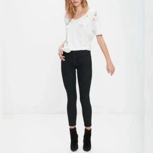 MOTHER Black Ankle & Cropped Jeans